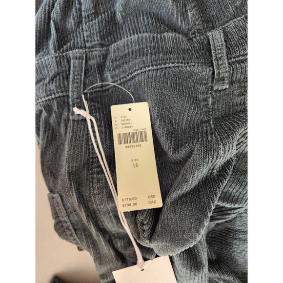 NWT Anthropologie Pilcro Skipper Corduroy Crop Wide-Leg Jumpsuit Sz 16 - Picture 9 of 13